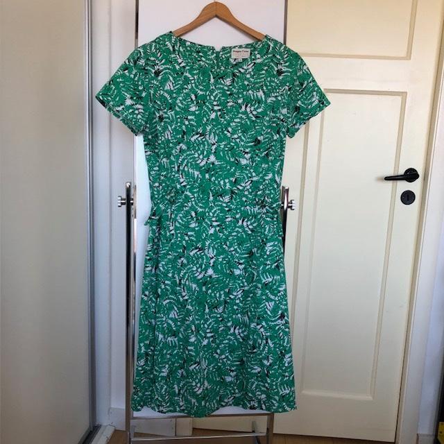 Groen - Organic Cotton - jurkje., Maat 42/44 (L), Ophalen of Verzenden, Knielengte, Gedragen