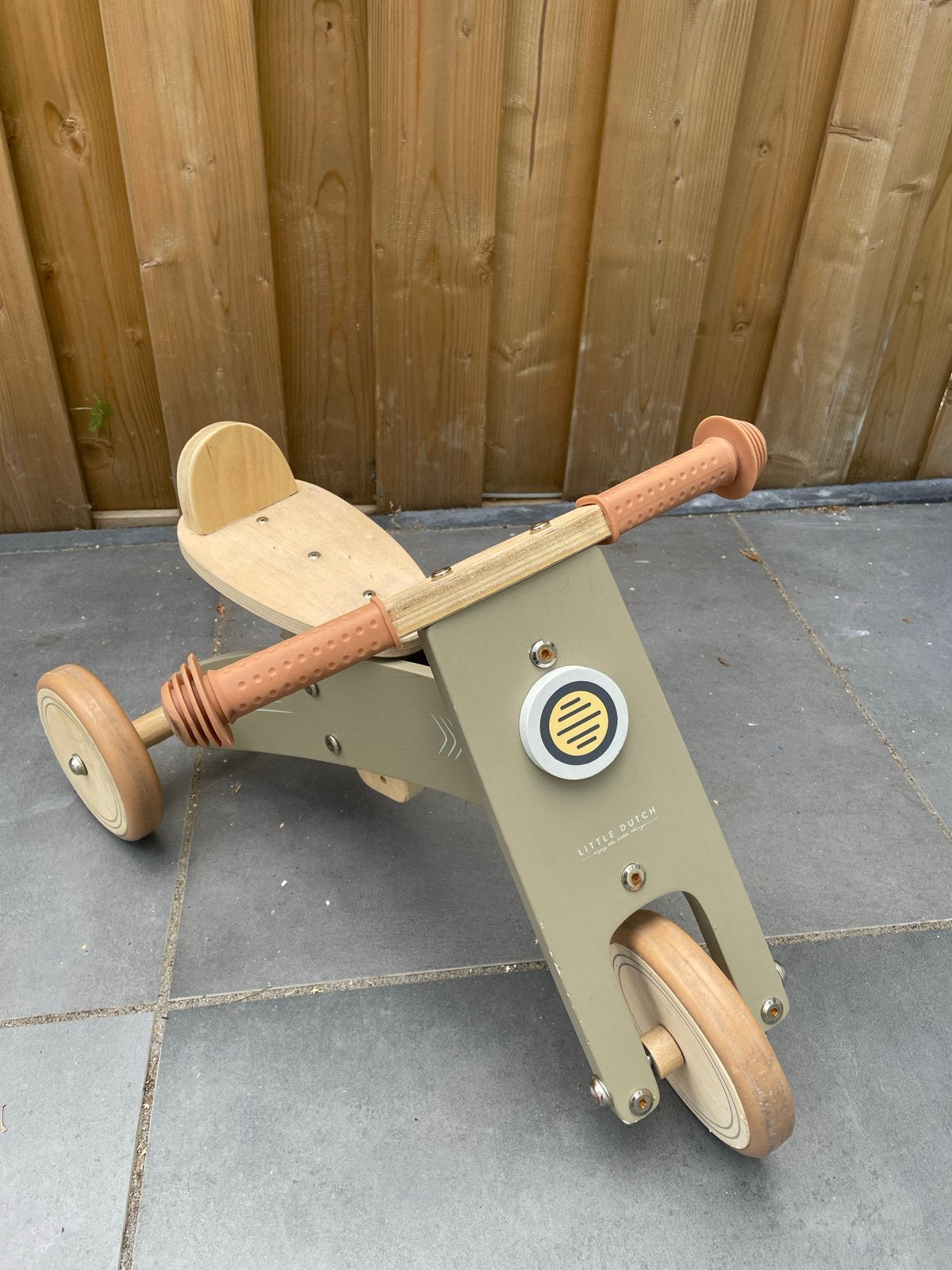Little Dutch Houten Loopfiets - Groen, Ophalen of Verzenden, Gebruikt, Loopfiets