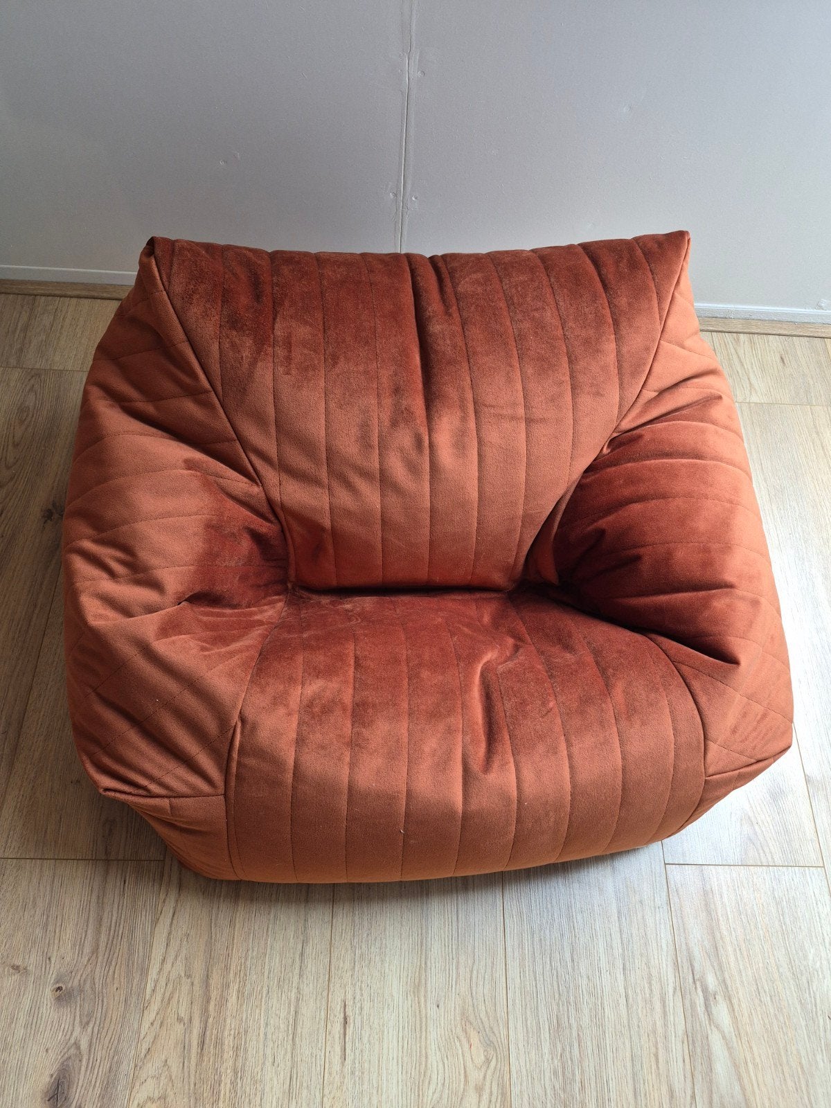 Mooie zitzak terracotta, Ophalen, Zo goed als nieuw, Geel