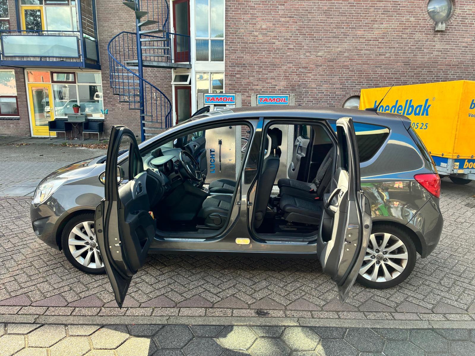 Opel Meriva 1.4 74KW 2010 Grijs, Auto's, Voorwielaandrijving, Stof, 4 cilinders, 100 pk