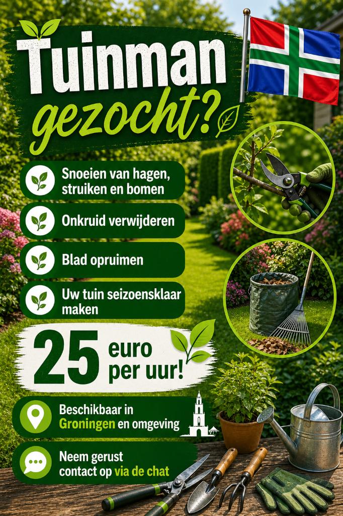 Tuinman gezocht?, Tuinonderhoud of Snoeiwerk