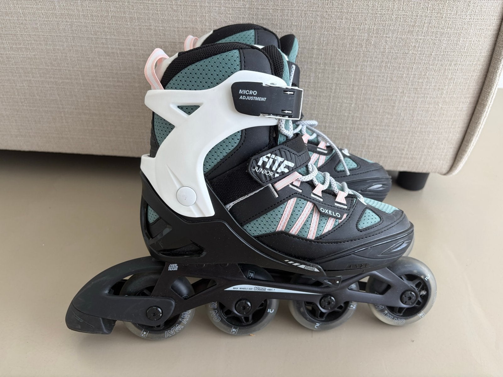 Oxelo Fit 5 Junior Inline Skates - Verstelbaar 38-41, Ophalen, Zo goed als nieuw, Overige typen, Overige merken