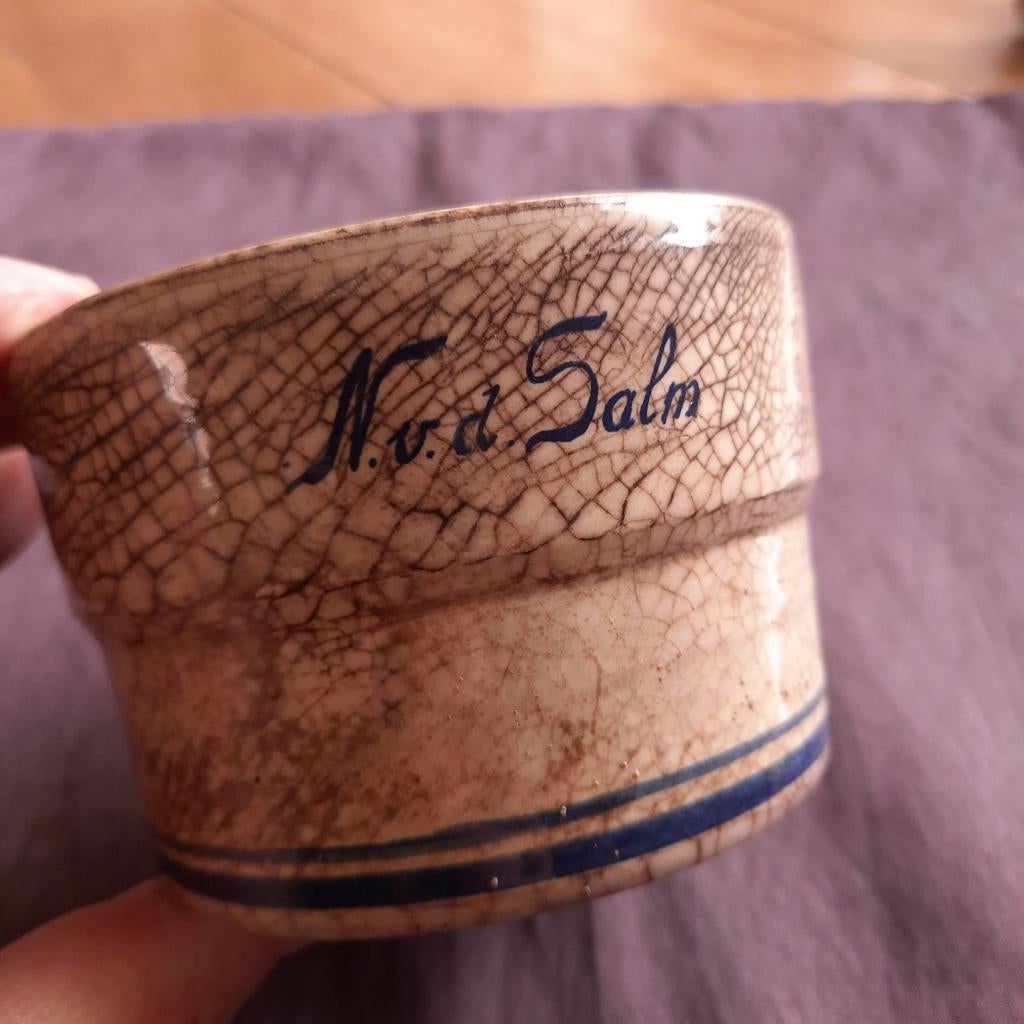 Vintage Kom Scheerbeker Delfts Blauw De Leidsche Fles, Antiek en Kunst, Verzenden