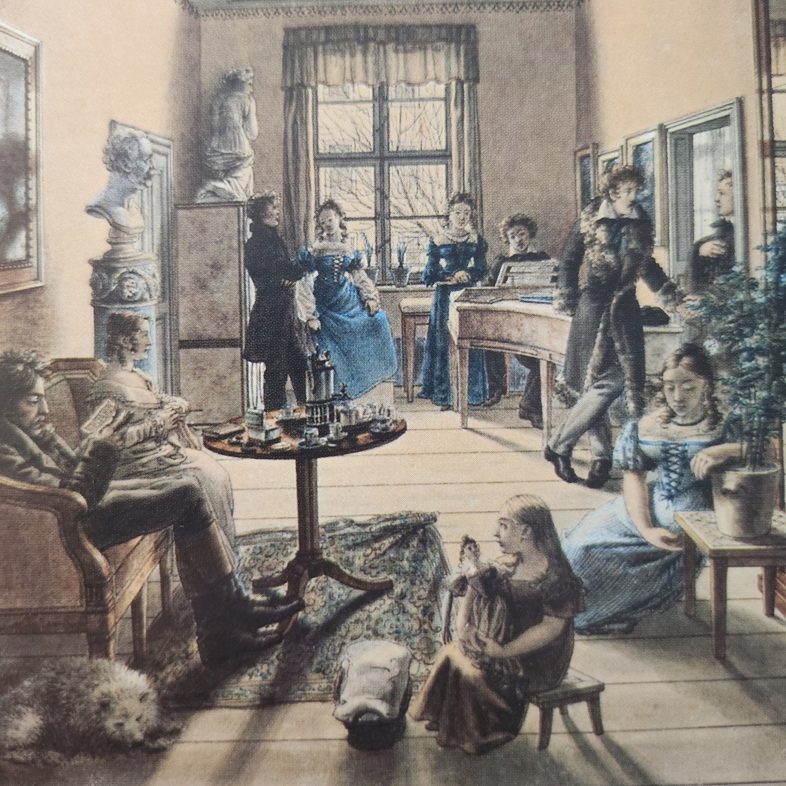 Ansichtkaart Karl Friedrich Zimmermann - Berliner Wohnzimmer, Ophalen of Verzenden, Ongelopen, Cultuur en Media