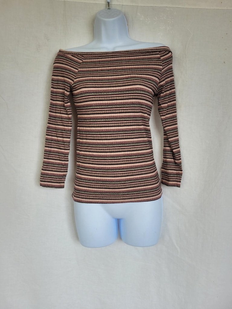 Leuk roze gestreept damesshirt mt XS merk Even&Odd, Kleding | Dames, ., Ophalen of Verzenden, Zo goed als nieuw, Roze