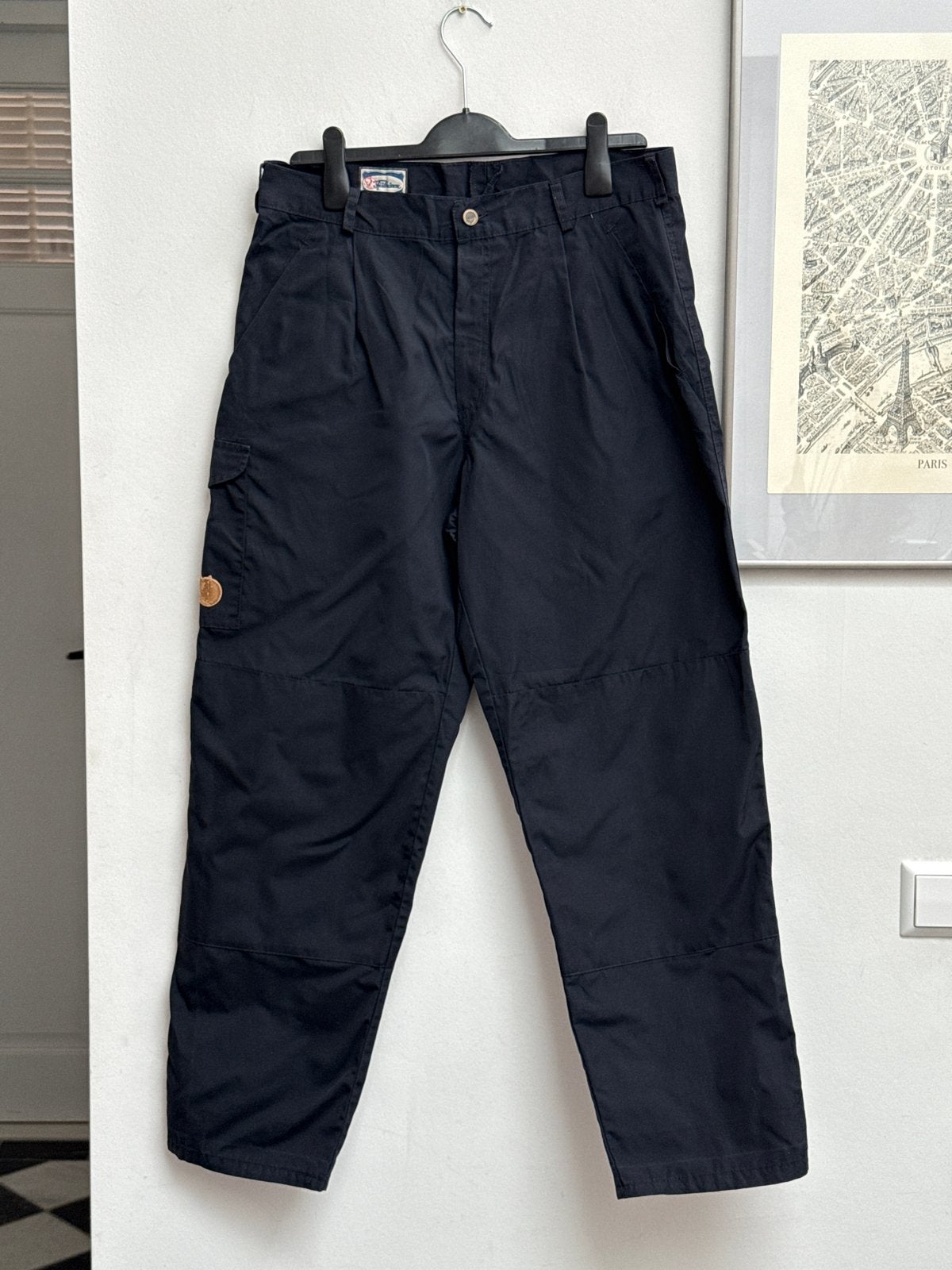Fjällräven navy cargo broek maat 50, Ophalen of Verzenden, Gedragen, Maat 48/50 (M), Blauw