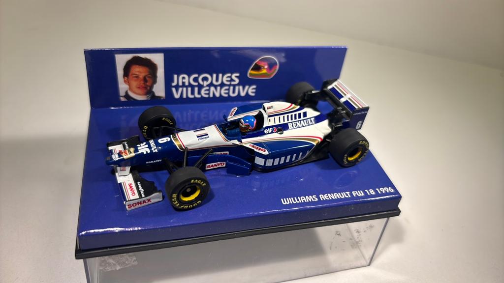 F1 Williams renault fw18 j.Villeneuve 1996 minichamps 1.43