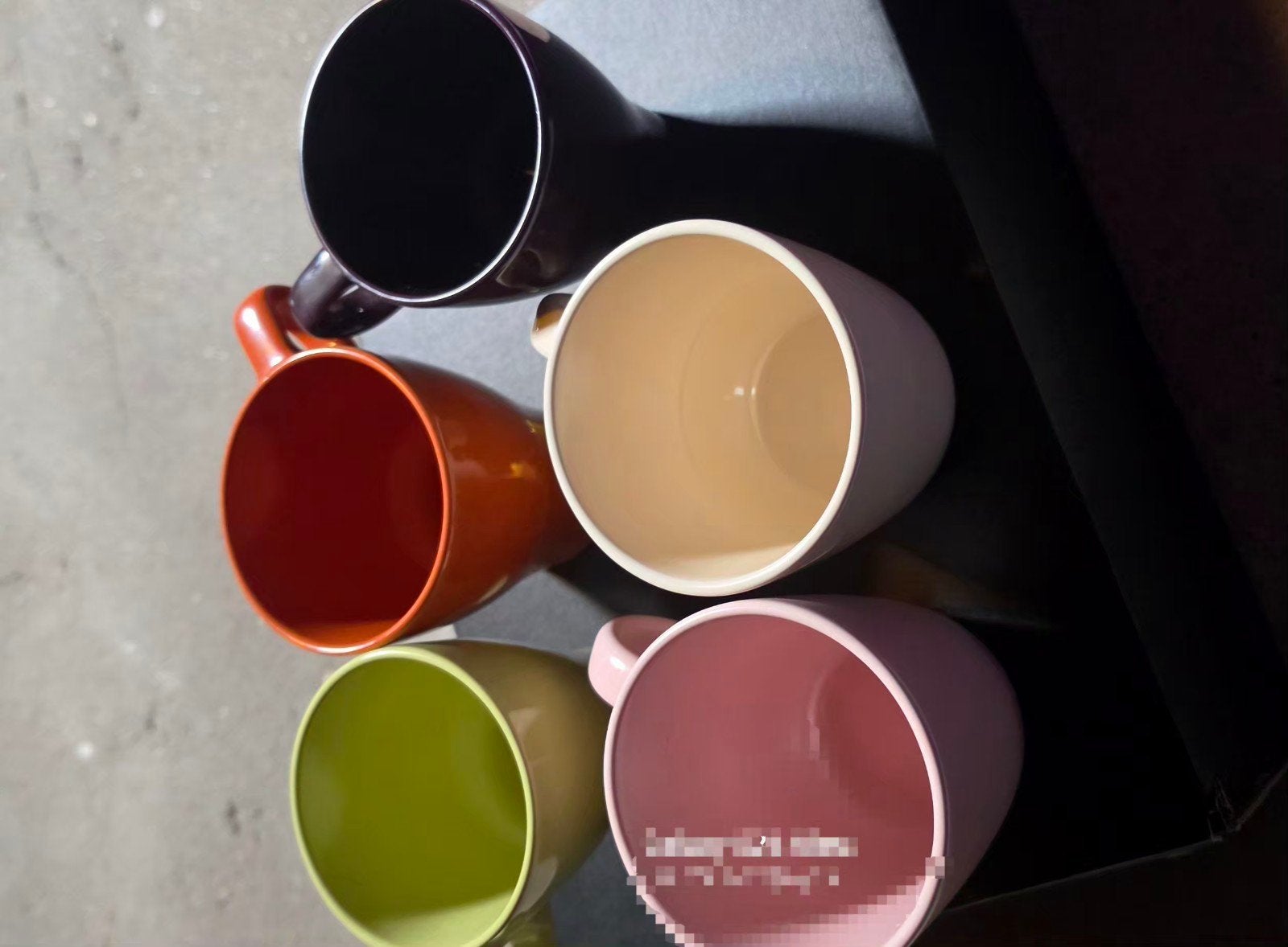 Set van 5 IKEA mokken in diverse kleuren, Gebruikt, Keramiek, IKEA, Modern