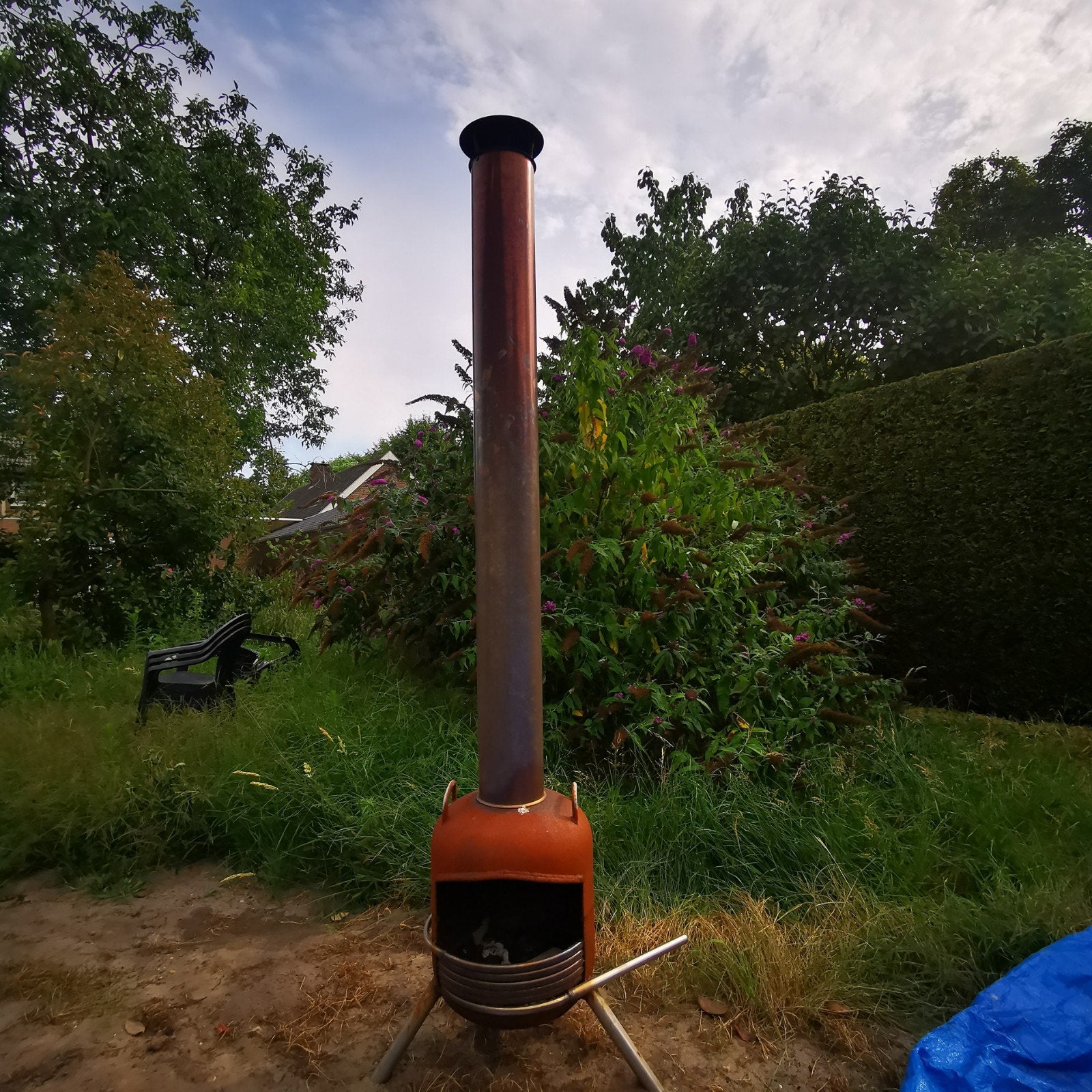 Robuuste vuurton met lange pijp, Ophalen, Gebruikt, Vuurton