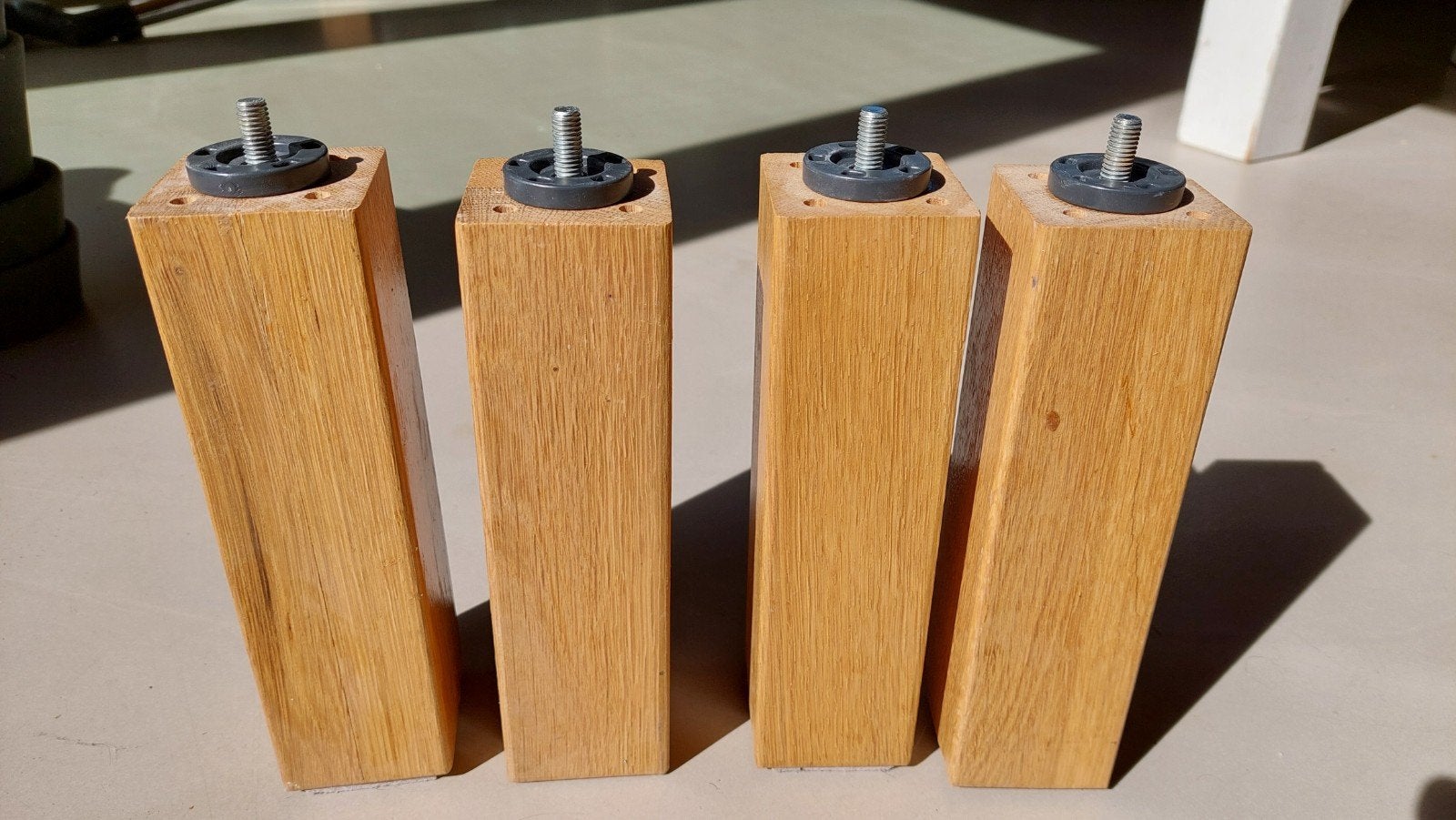 IKEA BURFJORD Eikenhouten Poten 20 cm (4 stuks), Ophalen, Zo goed als nieuw