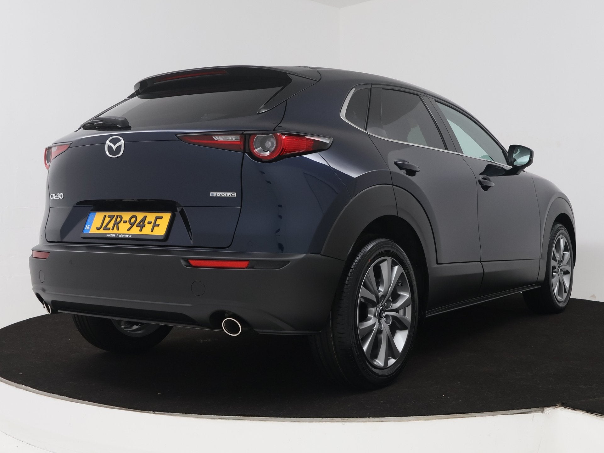 Mazda CX-30 2.5 e-SkyActiv-G M Hybrid Exc-l Bns Edition auto, Auto's, Mazda, 12 maanden, 4 cilinders, Blauw, Automatische klimaatregeling