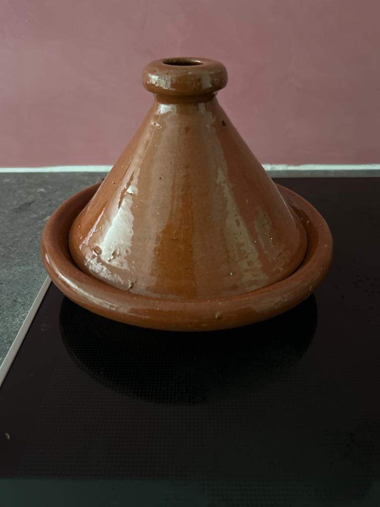 tajine van aardewerk, Overige typen, Ophalen of Verzenden, Zo goed als nieuw, Overige merken