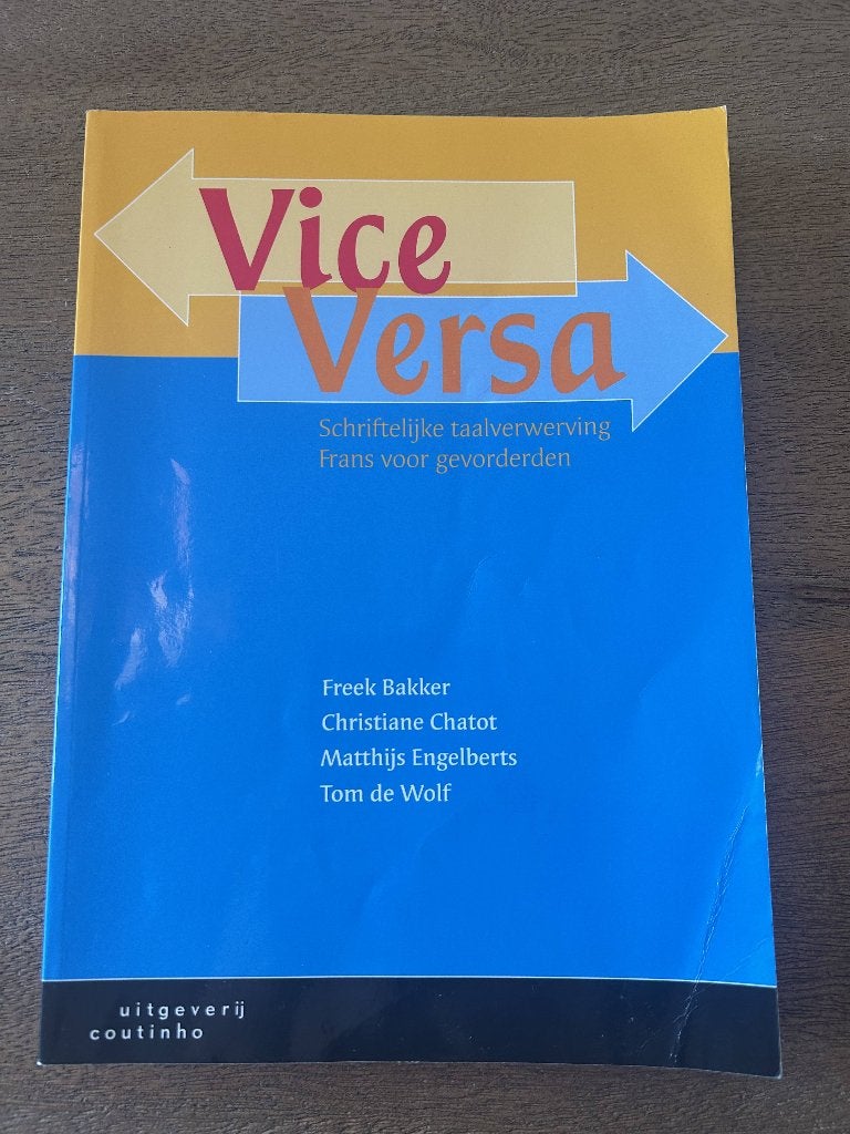 Vice Versa, Ophalen of Verzenden, Freek Bakker, Alpha, WO