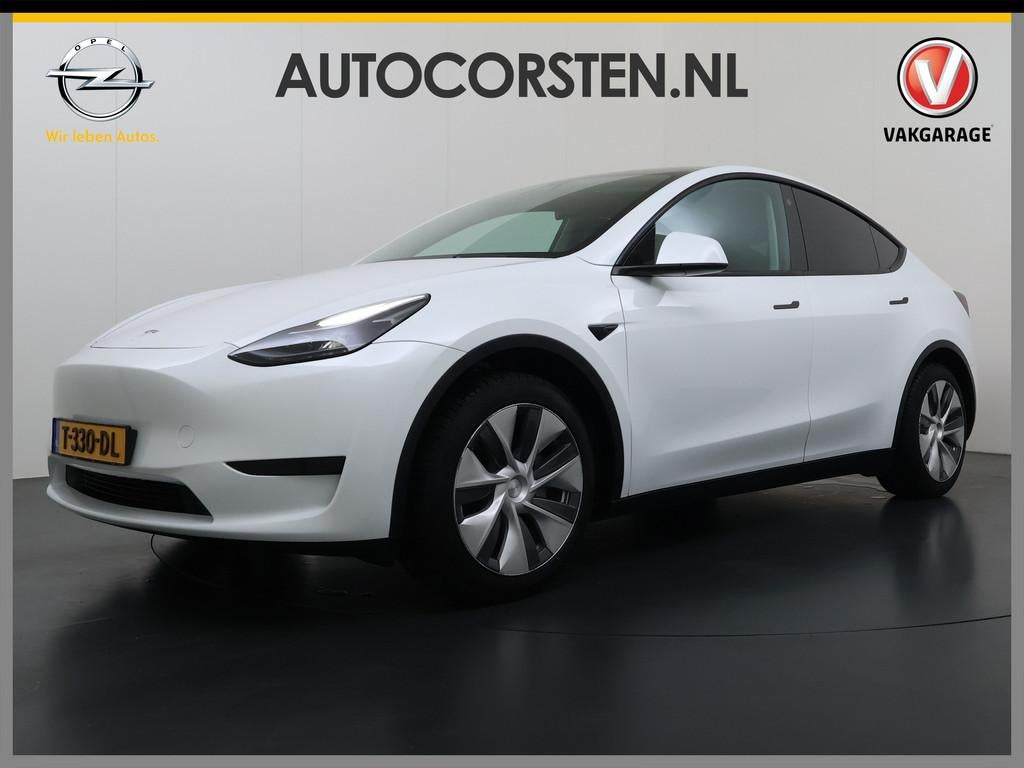 Tesla Model Y RWD 300PK LFP Accu SOH 92,5% Trekhaak Warmtepo, Automaat, Achterwielaandrijving, Gebruikt, Zwart