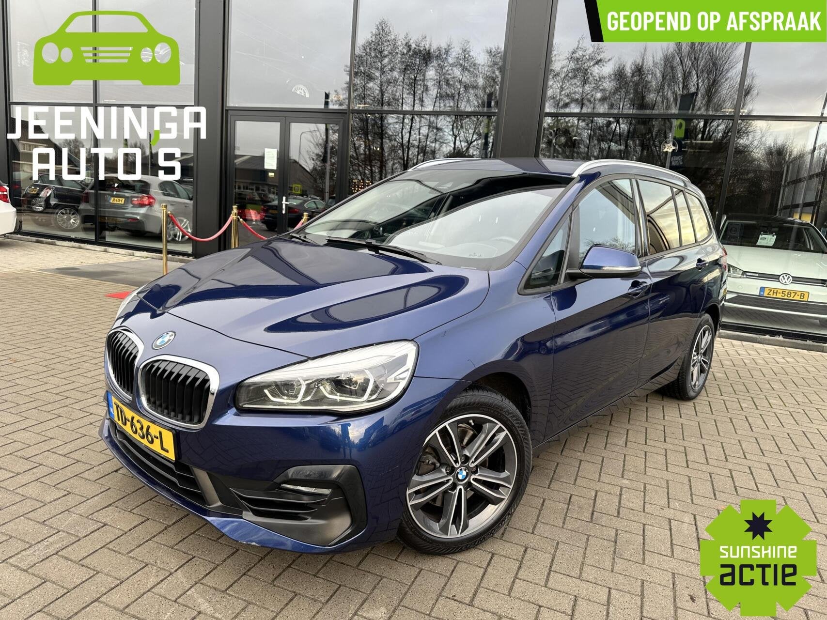 BMW 2-serie Gran Tourer 218i 7p. Corporate Lease Executive|N, Auto's, BMW, Stof, Gebruikt, 2-Serie Gran Tourer, Blauw