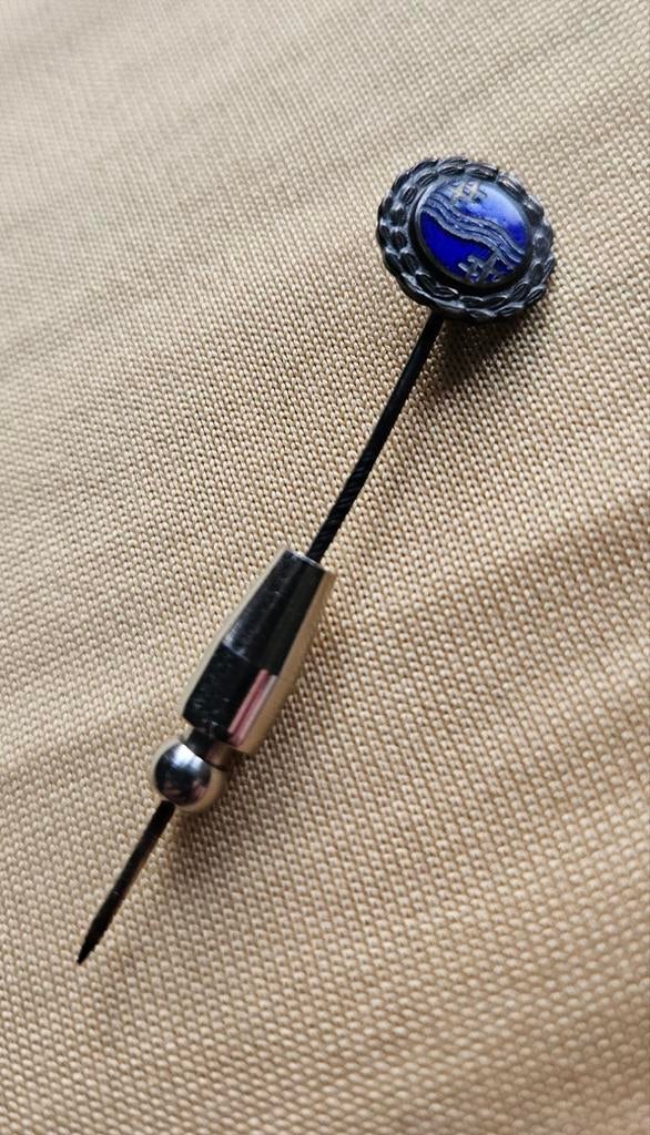 Philips speldje, donkerblauw, compleet, Verzamelen, Speldjes, Pins en Buttons, Ophalen of Verzenden