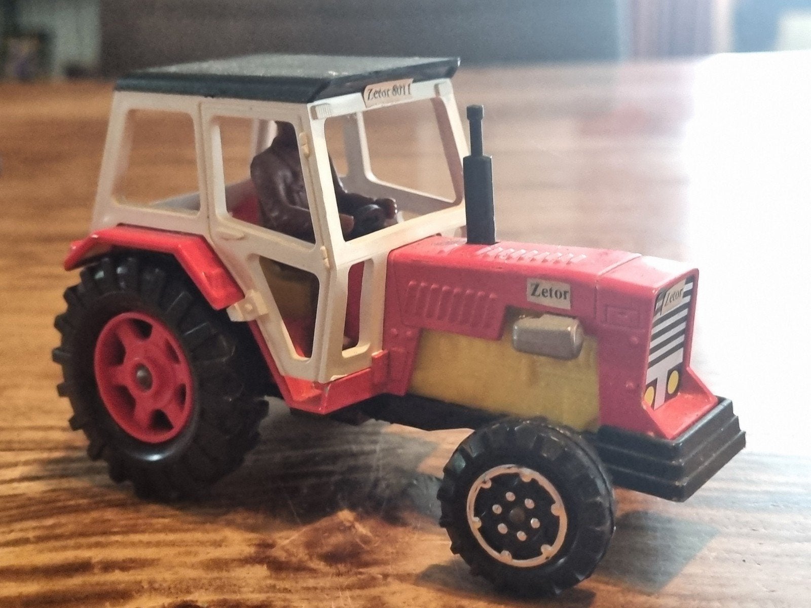 Vintage Majorette Zetor 8011 Tractor - Made in France, Ophalen of Verzenden, Gebruikt