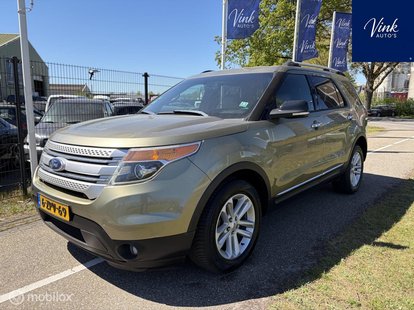 Ford Explorer 3.5 V6 | 395 PK | 7 Persoons | Full Options, Auto's, Automaat, Euro 5, Gebruikt, Beige