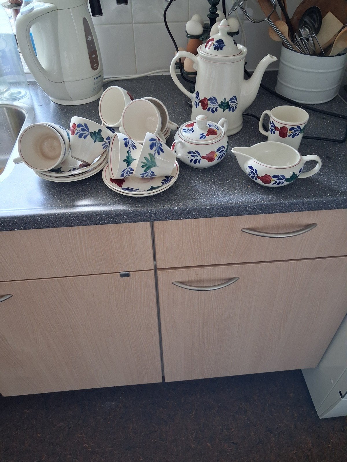 Deel Boerenbont servies, Ophalen