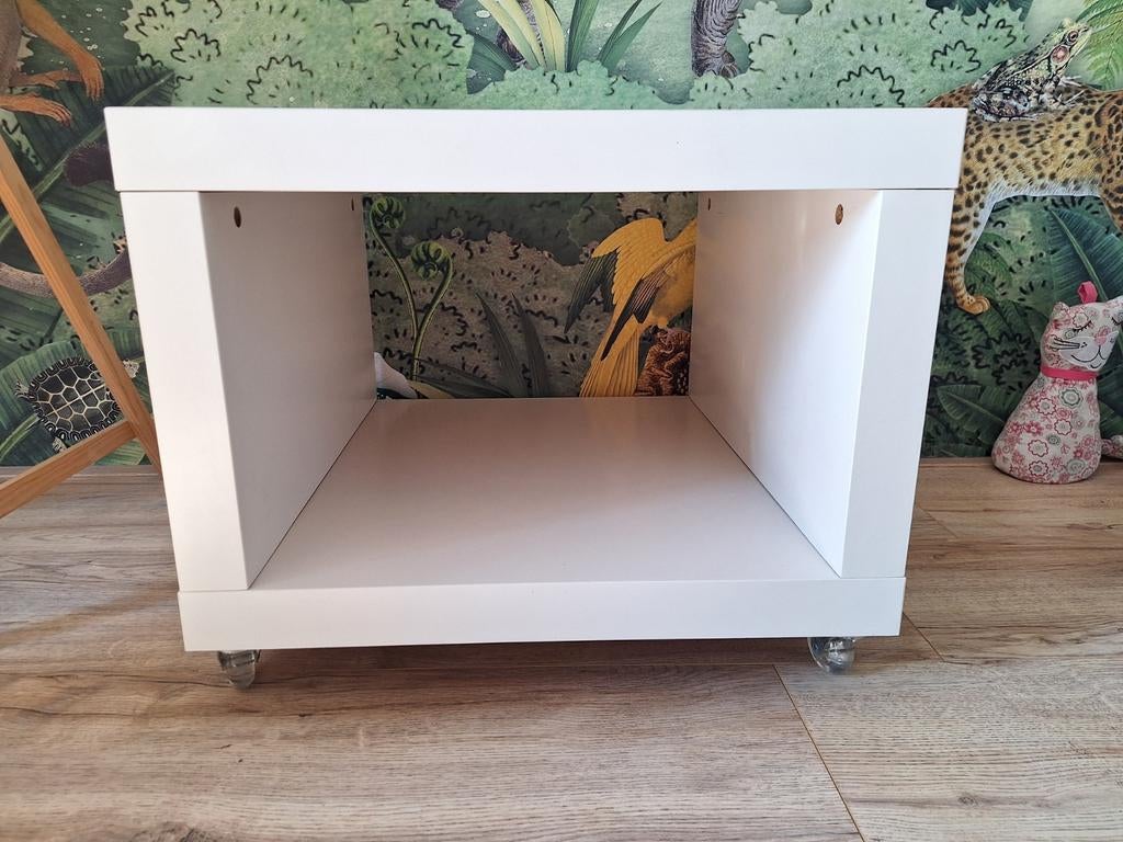 Ikea Lack - tafel op wielen - 55x55x45, Ophalen, Minder dan 50 cm, 50 tot 100 cm, Minder dan 50 cm