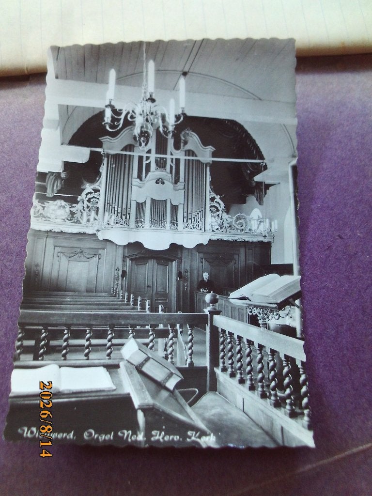 Wiewerd Sudwest Fryslan Sneek Ned Herv Kerk Orgel gaaf ex, Ophalen of Verzenden, 1960 tot 1980, Ongelopen, Friesland