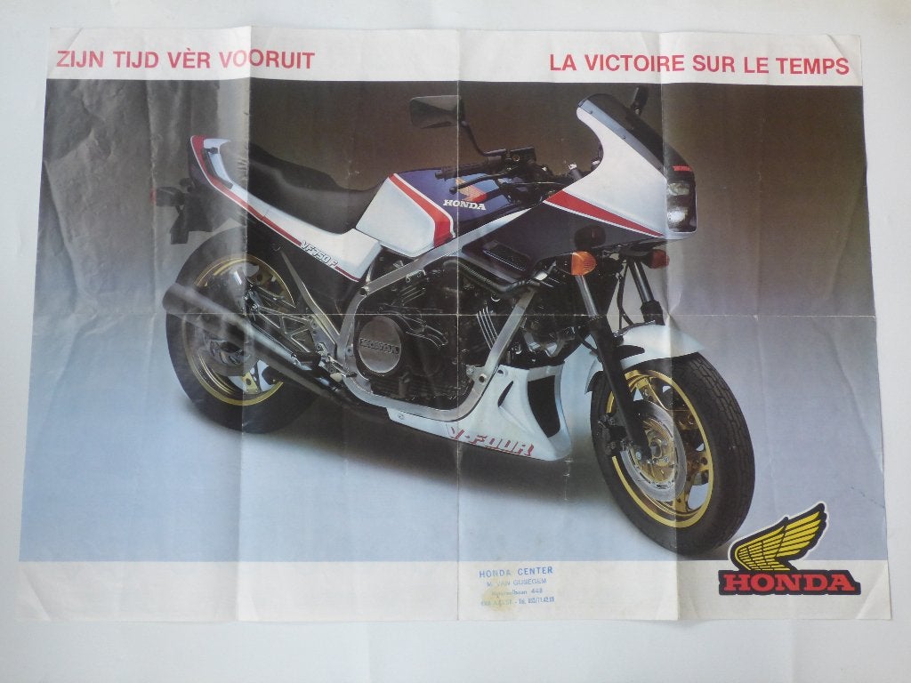 HONDA VF 750 F POSTER 1984, Ophalen of Verzenden, Honda