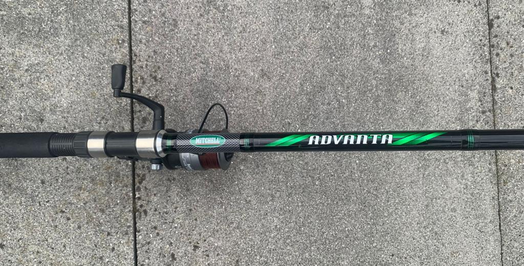 Mitchell Advanta Werphengel met LFT Molen, Ophalen, Zo goed als nieuw, Complete hengel