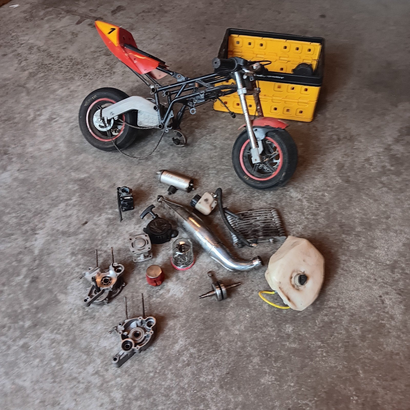 Minibike/Pitbike onderdelen en frame, Ophalen, Gebruikt, Onbekend, Pitbike