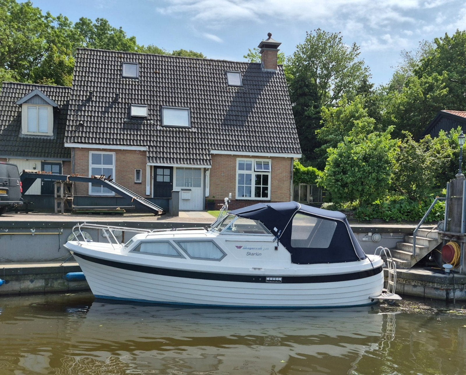 Skagerrak 720 SPITSGATTER in top staat, Watersport en Boten, Ophalen, Overige merken, Diesel, Dieptemeter