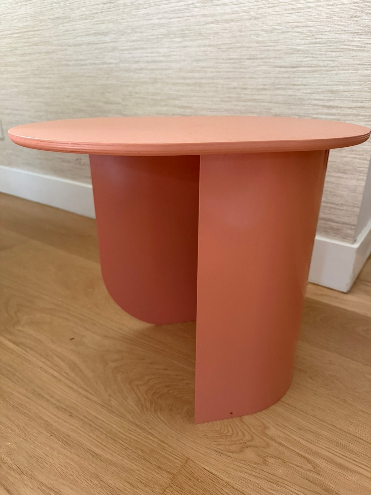 FEST Plateau bijzettafel - oud roze / terra, Ophalen, Minder dan 45 cm, Minder dan 55 cm, Rond