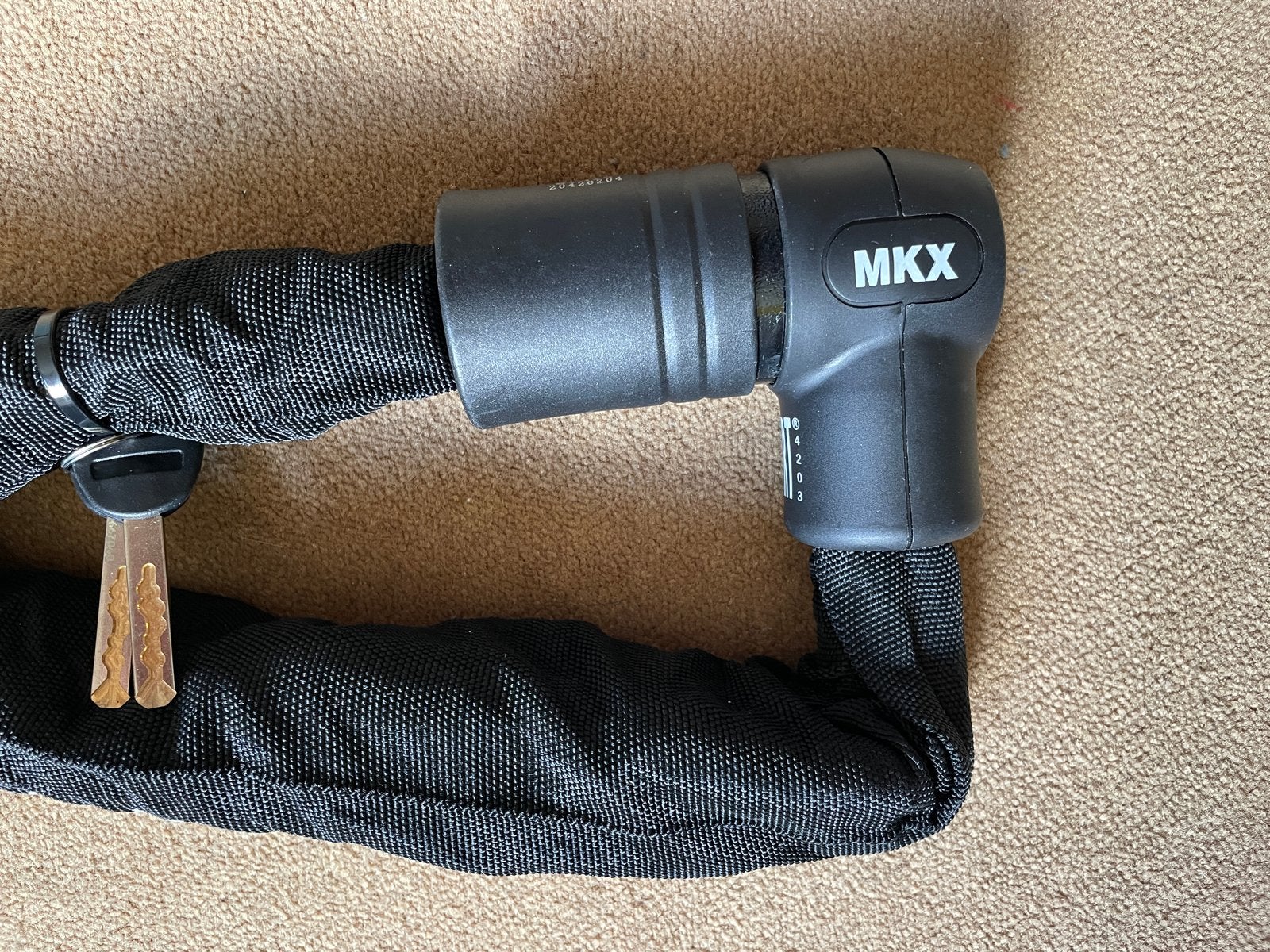 MKX-Lock Ketting slot ART 4 scooter slot - Nieuw, Fietsen en Brommers, Ophalen, Nieuw, Kettingslot