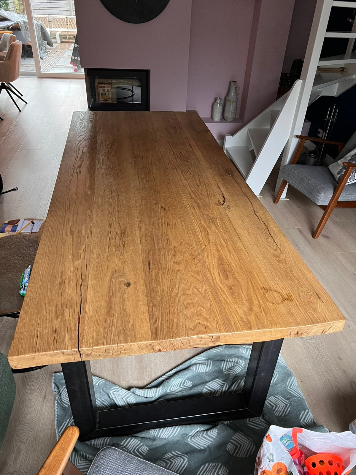 Foto 3 van Eiken tafel