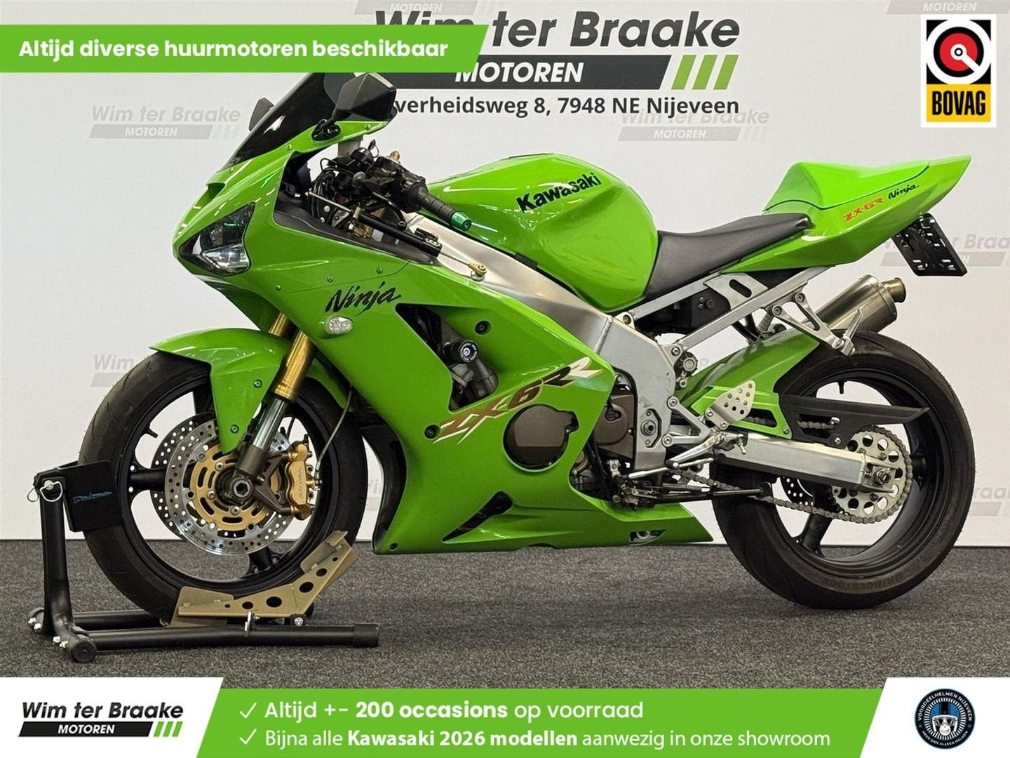 Kawasaki ZX 6 RR (bj 2003), Motoren, 4 cilinders, Motorrijbewijs A, Bedrijf, Onbekend