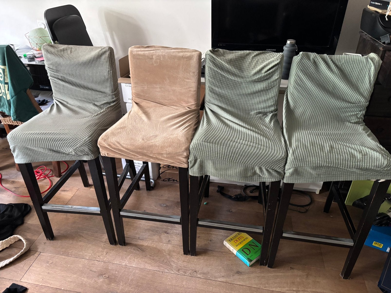 4 barkrukken 70 cm