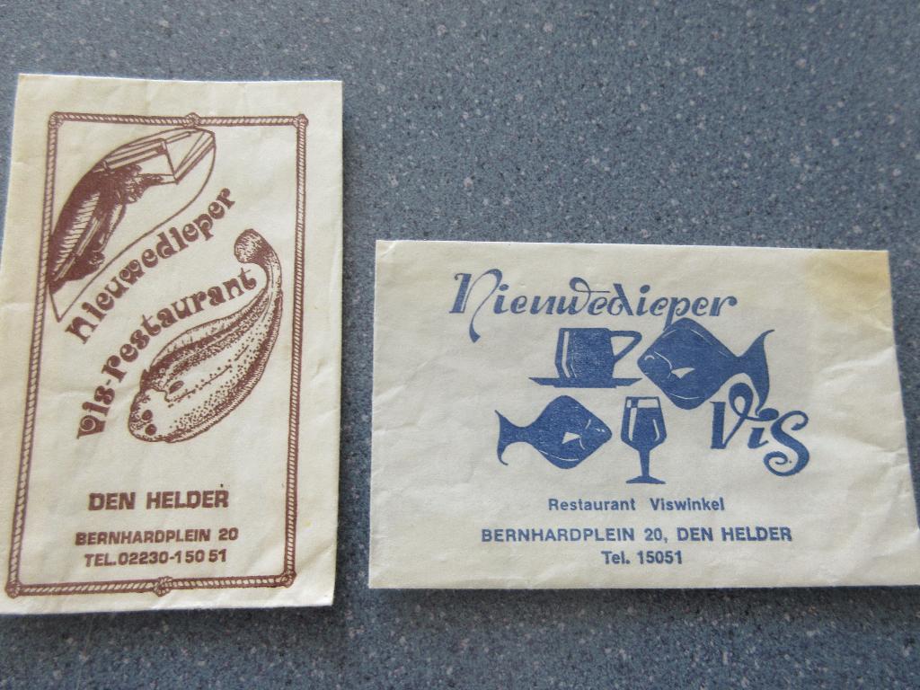 2 x Den Helder, visrest. Nieuwedieper, Verzenden, Nederland