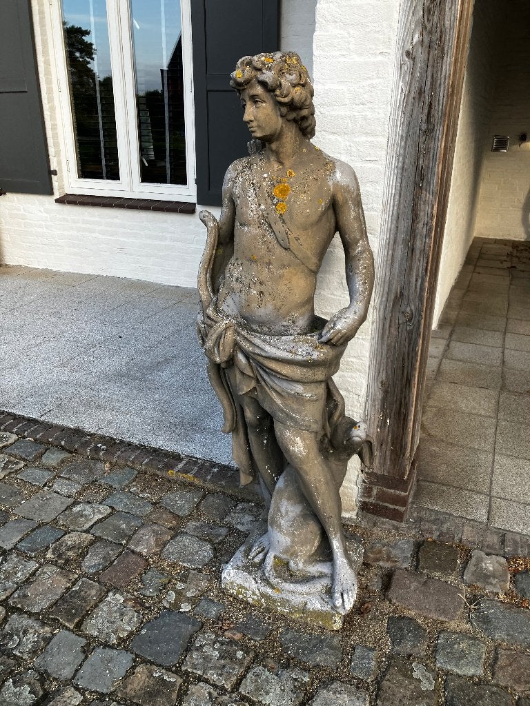 Stenen beeld, Ophalen, Gebruikt, Steen, Mensenbeeld