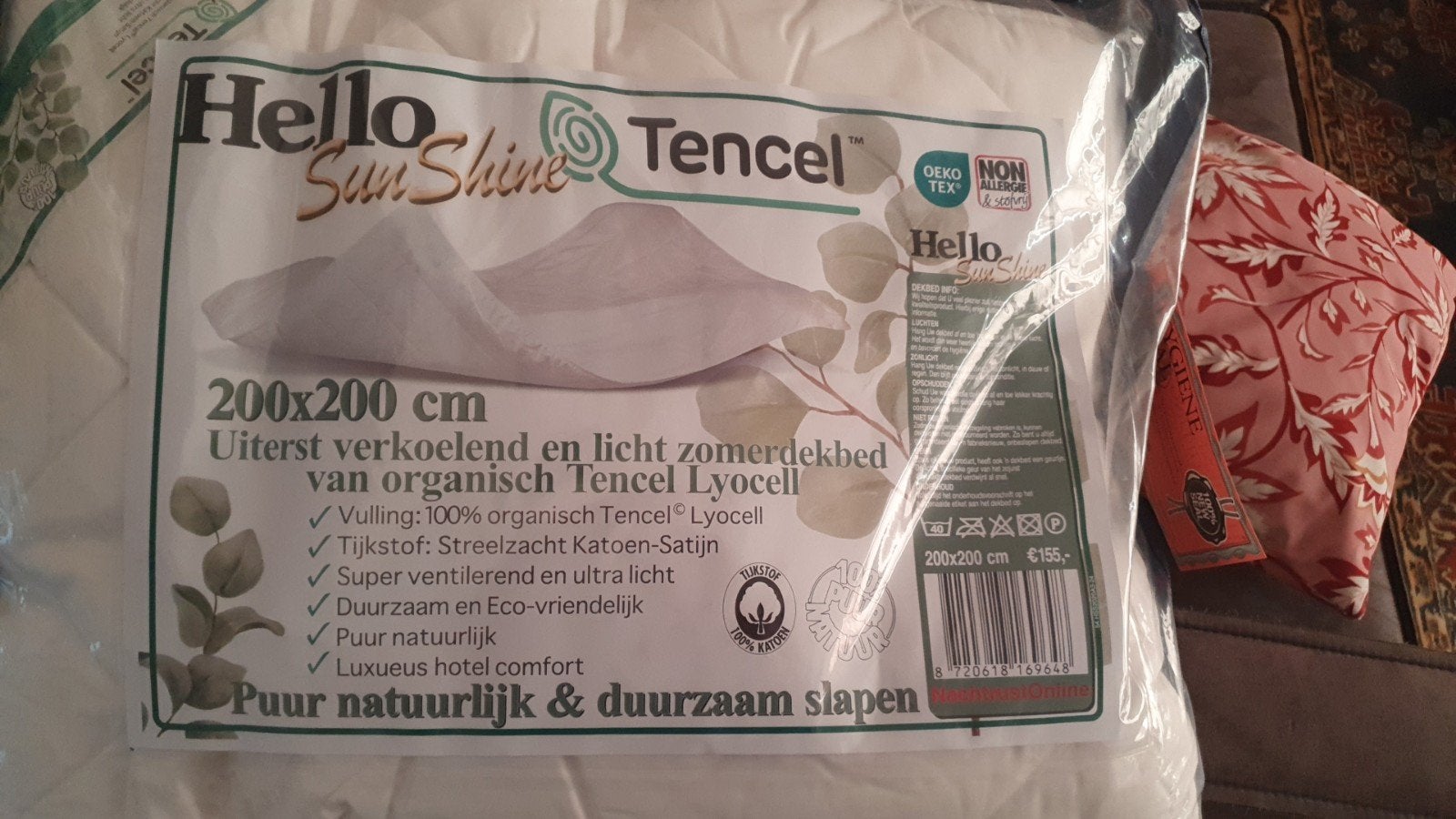 Nieuw dekbed 200 x 200, Ophalen, Wit, Deken of Dekbed, Nieuw