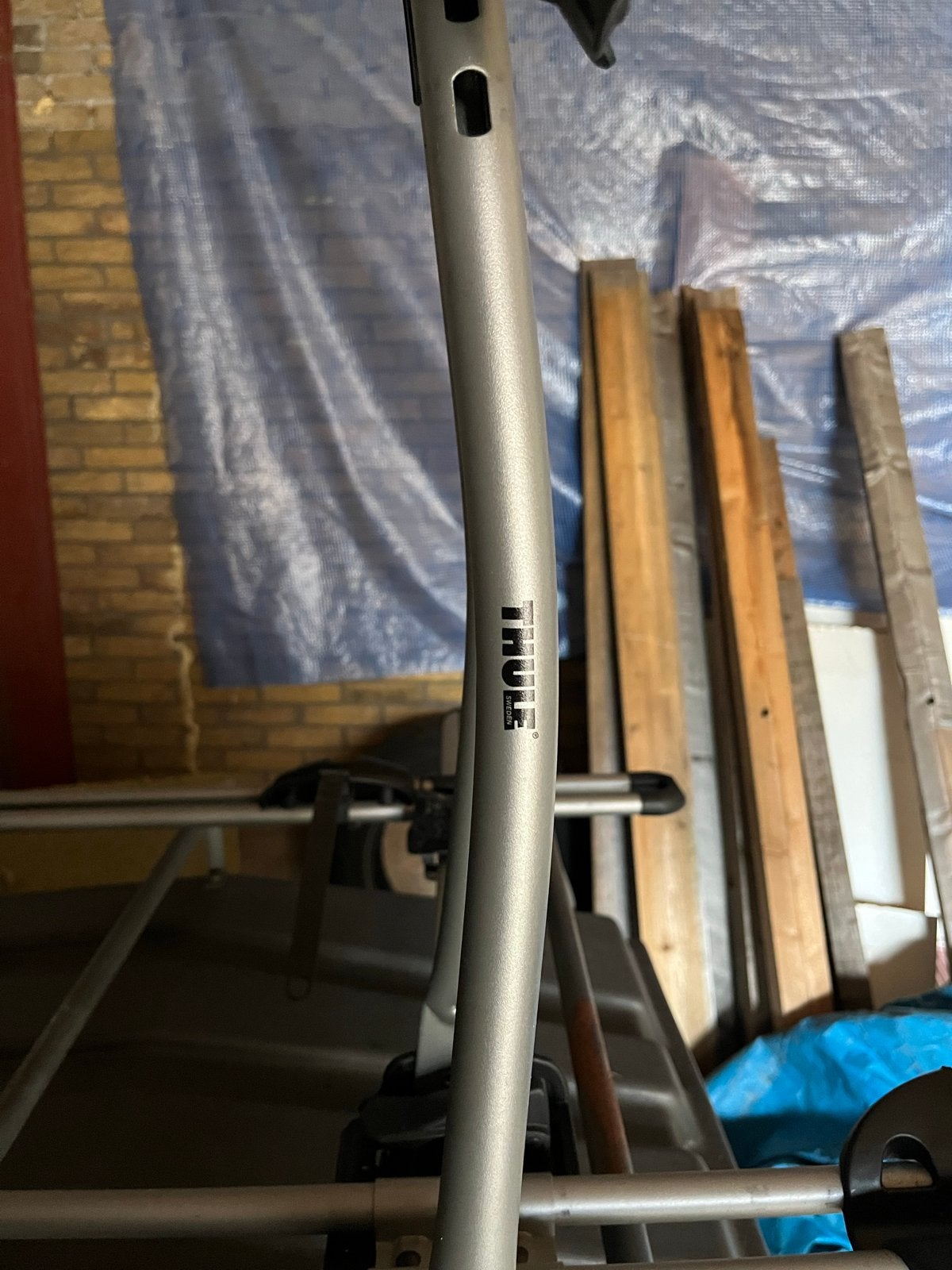 Aanhangertje met 2 Thule fietsdragers - Ideaal voor vakantie, Ophalen, Gebruikt