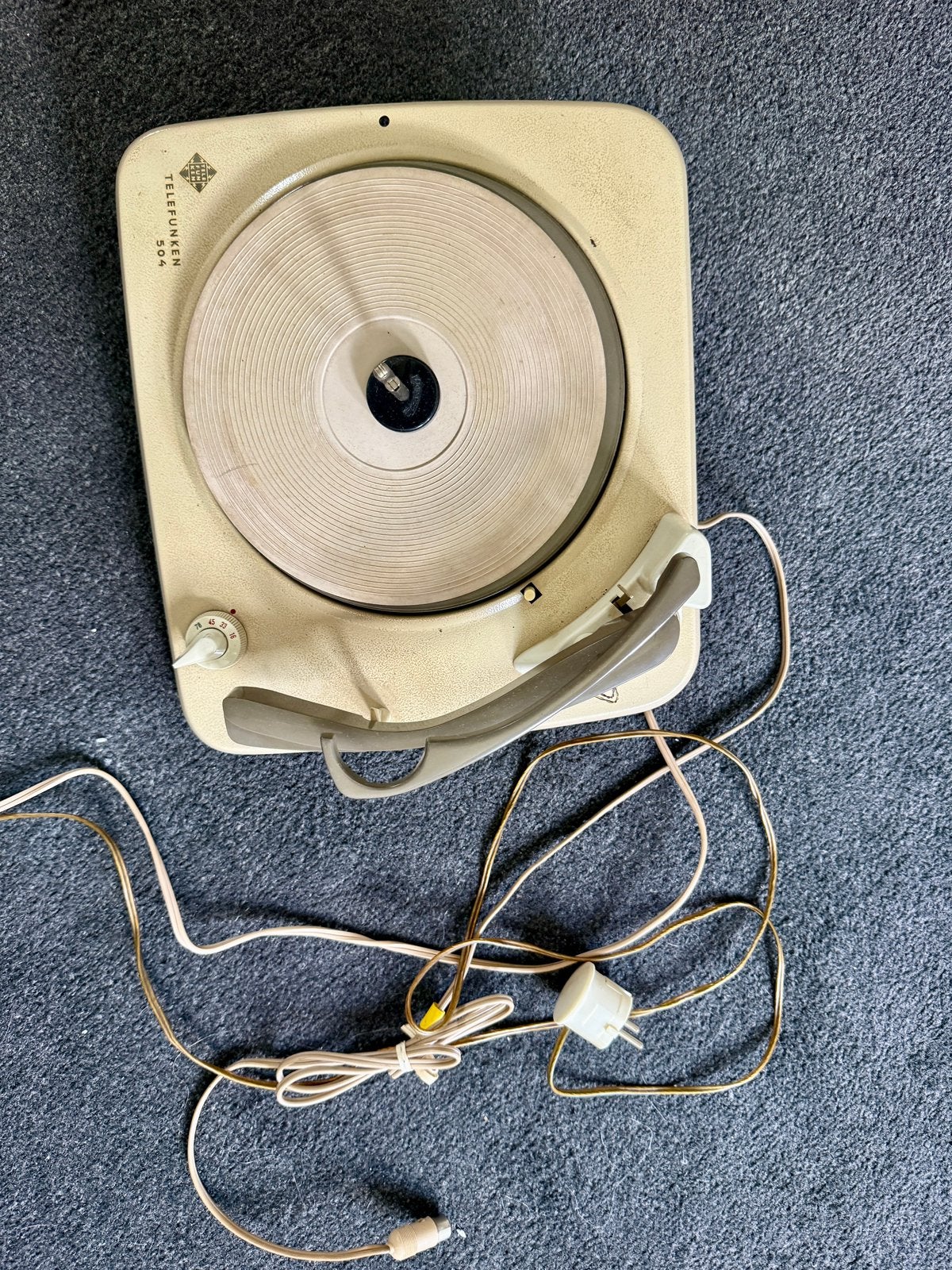 Vintage Telefunken 504 Platenspeler - Jaren '60, Ophalen of Verzenden, Platenspeler, Overige merken