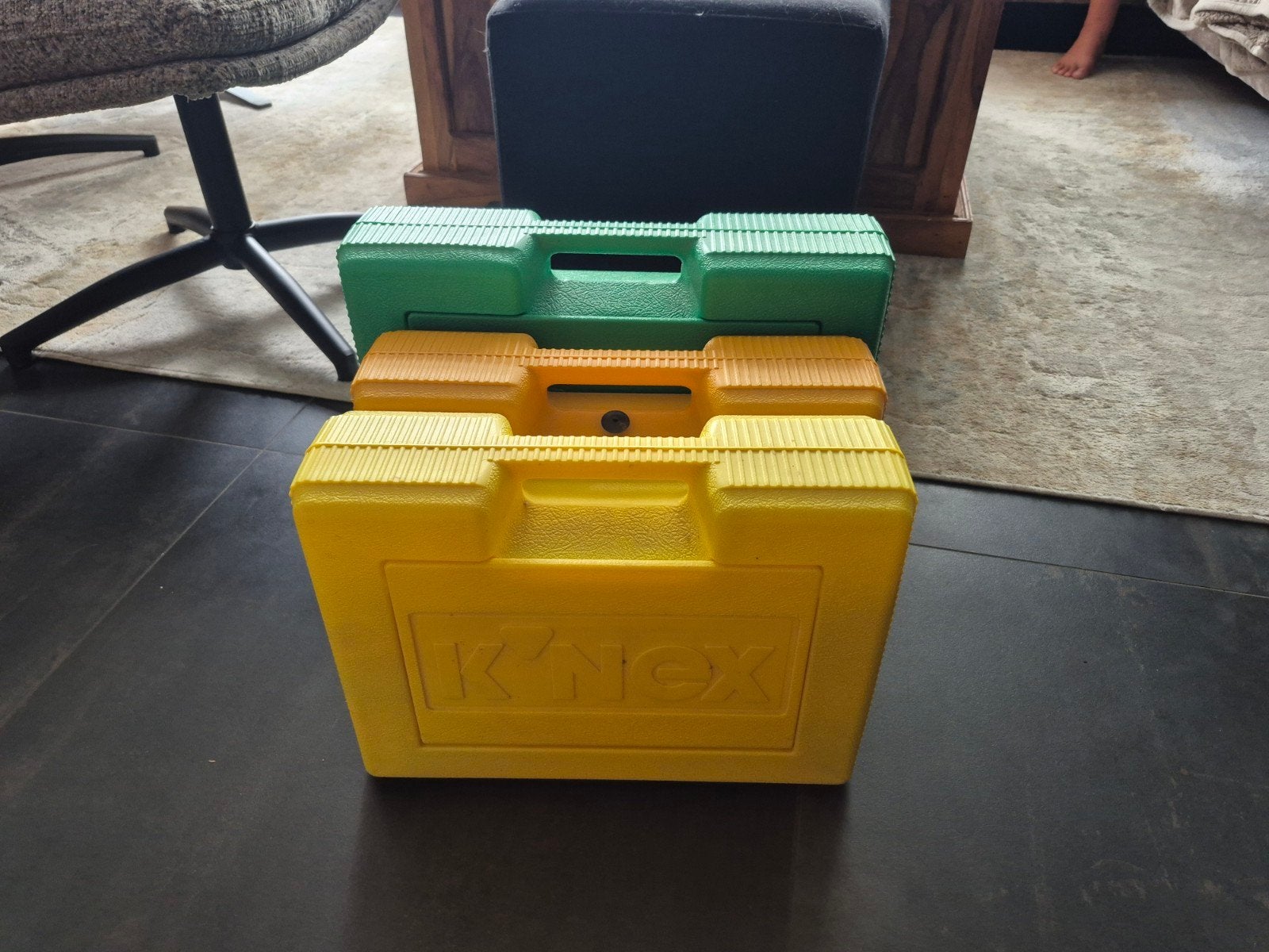 Grote set K'nex in 3 opbergkoffers, Kinderen en Baby's, Speelgoed | Bouwstenen, Ophalen, Gebruikt, K'nex