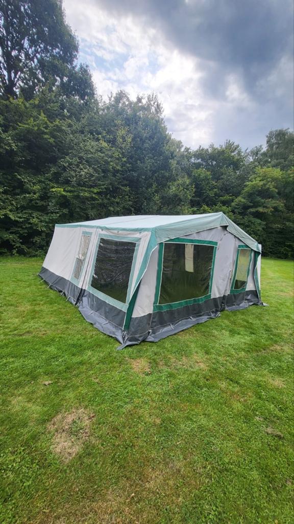 Vouwwagen Roadmaster family S, Caravans en Kamperen, Aanwezig, Tot en met 6, Groen, Ophalen