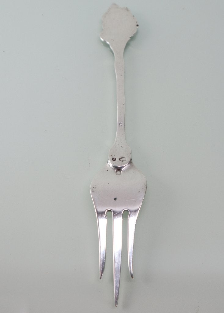 Antieke zilveren cakeprikker, Leeuwarden 1927, Antiek en Kunst, Ophalen of Verzenden, Zilver