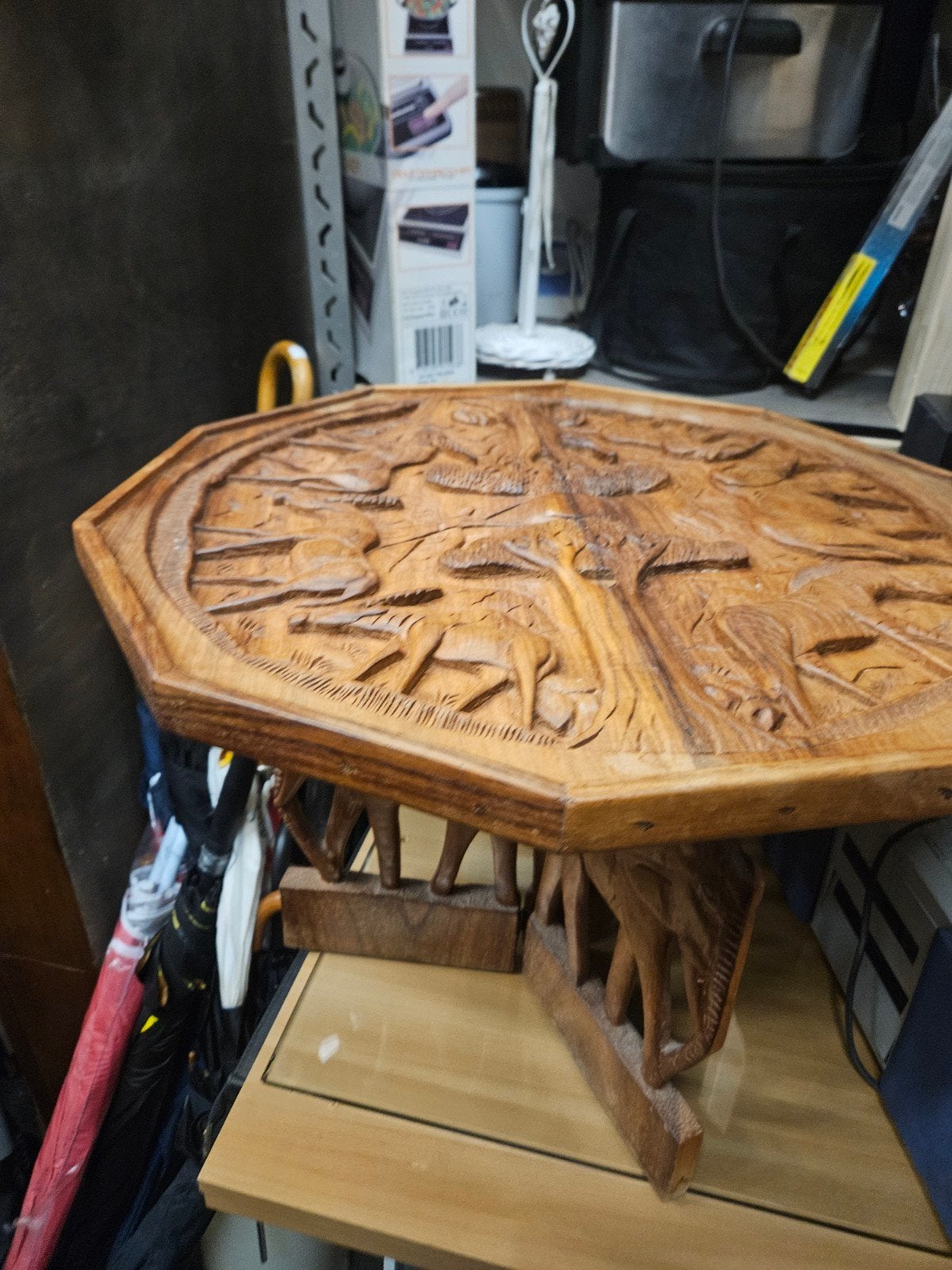 salontafel met olifantenpoten, Ophalen, 50 – 75, 50 tot 100 cm, Rond
