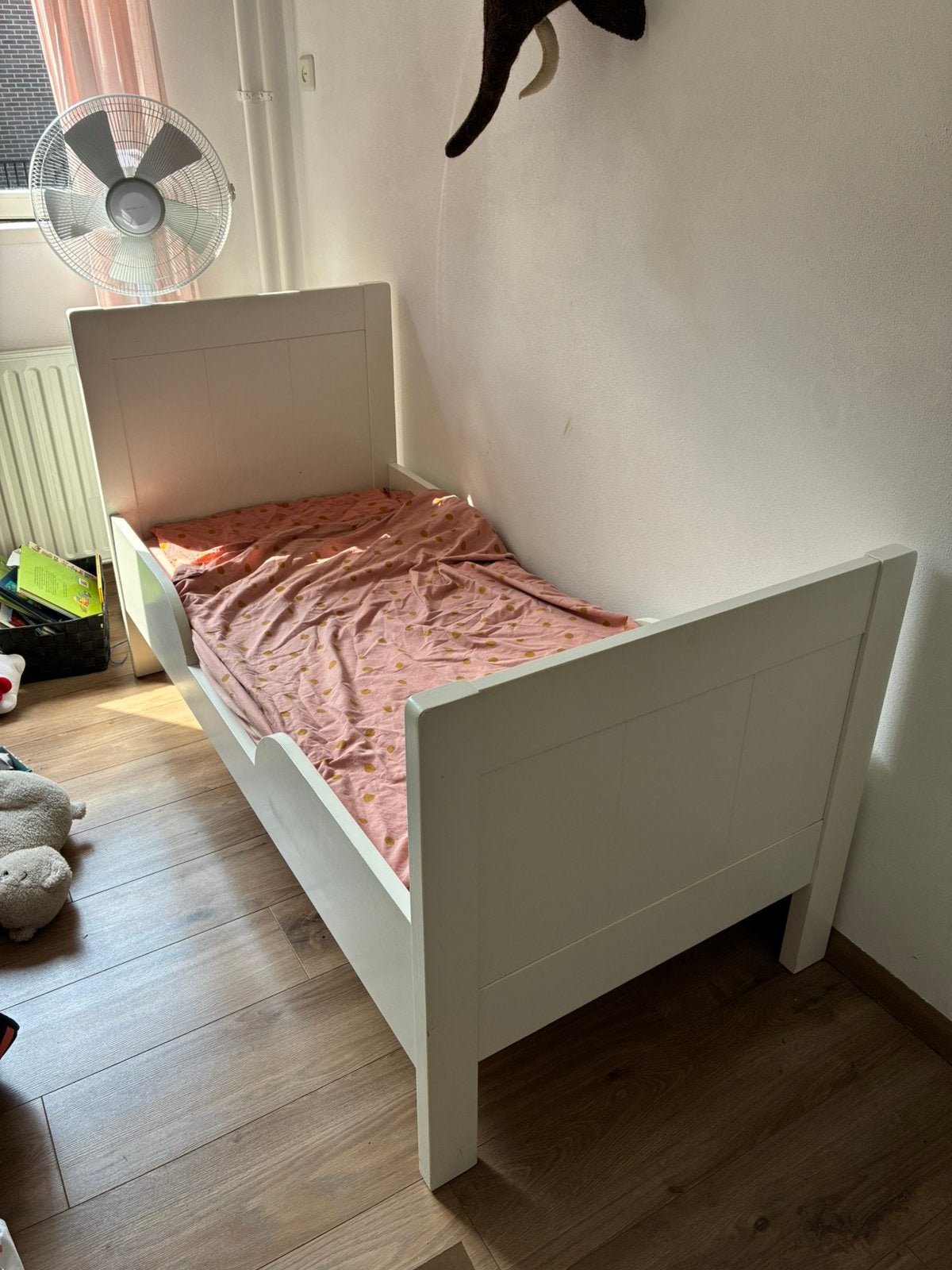Peuterbed met beddengoed, Ophalen, 70 tot 85 cm, 140 tot 160 cm, Zo goed als nieuw