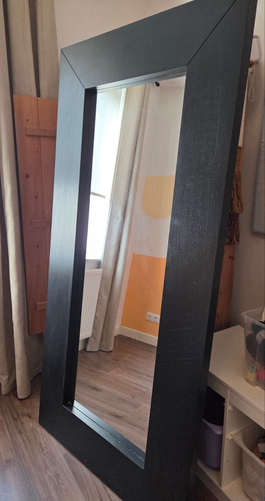 Grote IKEA spiegel 190x94 cm, Ophalen, Gebruikt, Rechthoekig, 150 tot 200 cm