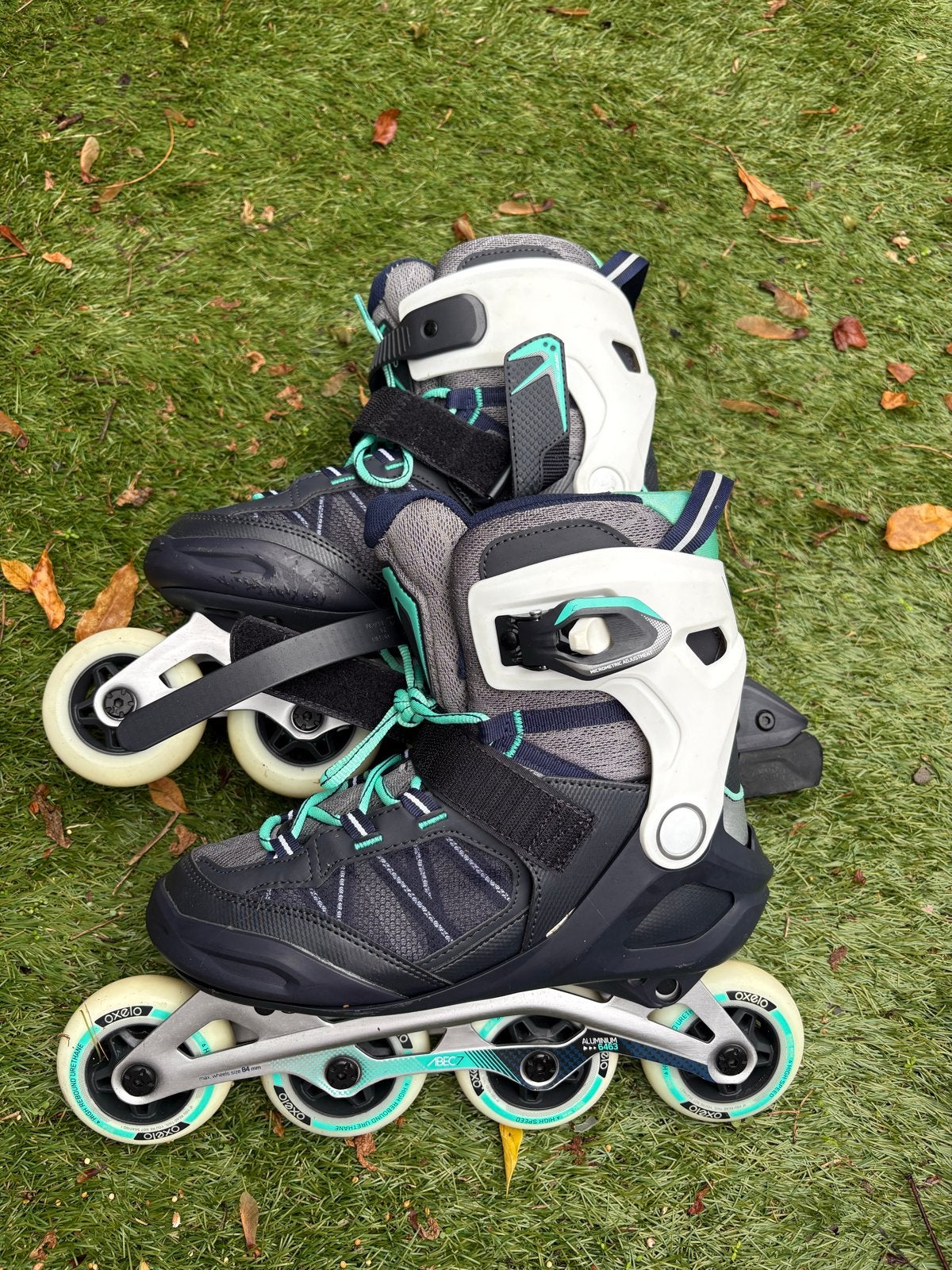 Oxelo Fit 500 Inline Skates - Maat 40, Gebruikt, Inline skates 4 wielen, Dames, Ophalen