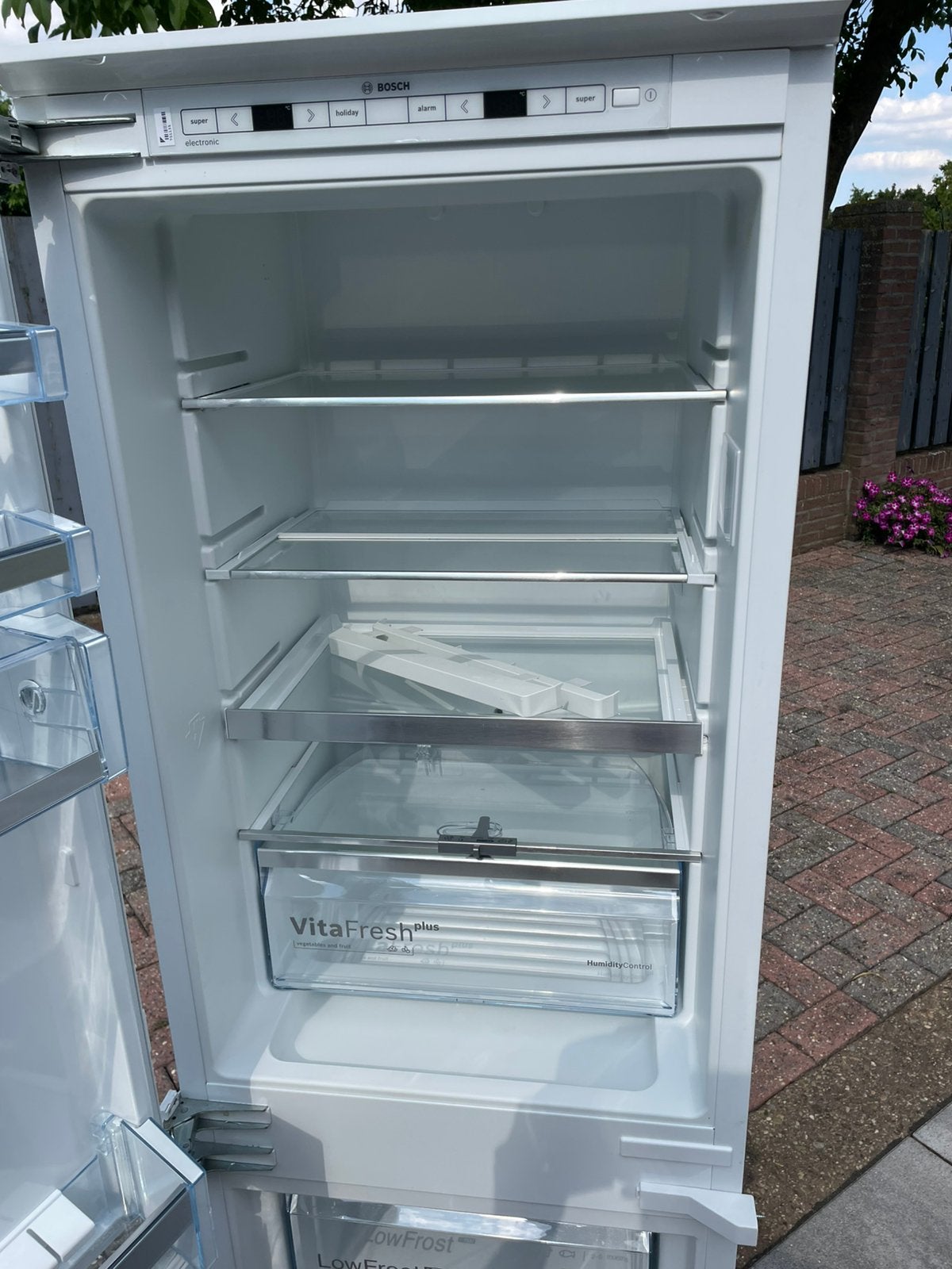 BOSCH KIS 77 AFEO inbouw KOEL/VRIESCOMBINATIE, Ophalen, 200 liter of meer, Met aparte vriezer, 160 cm of meer