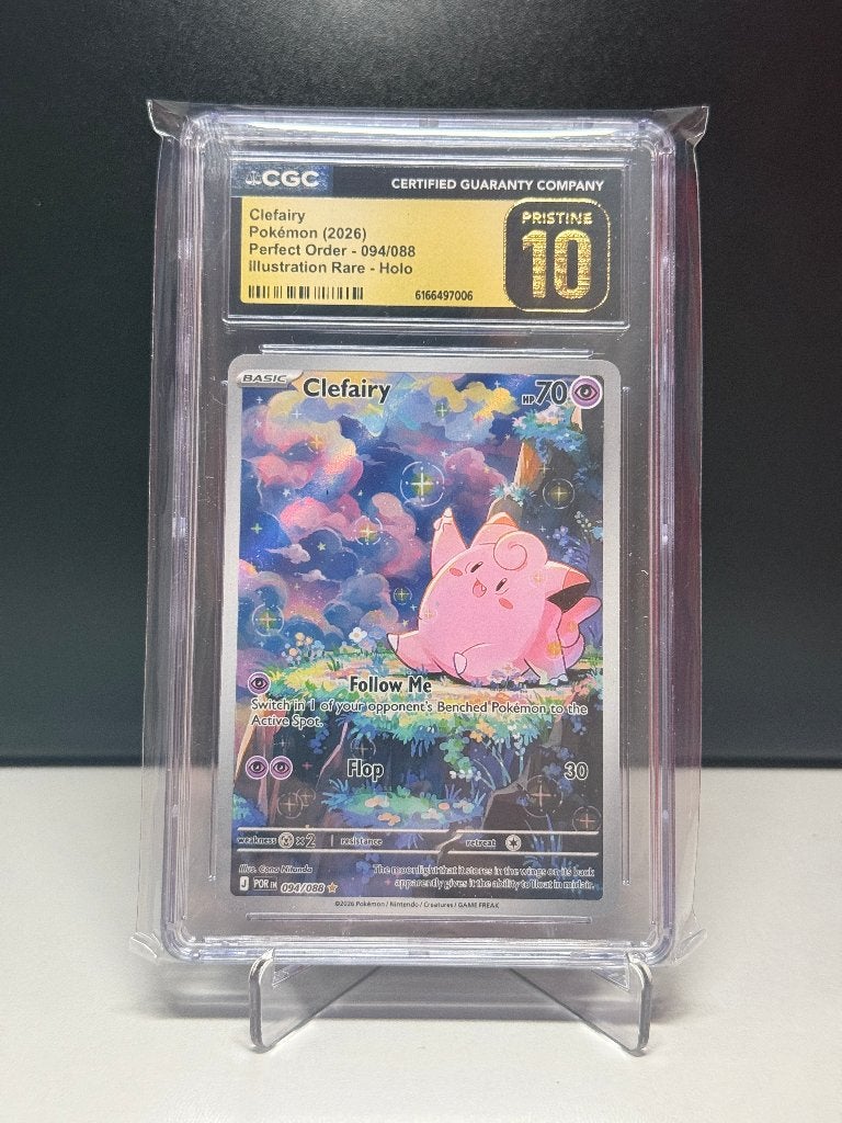 Clefairy (POR 094) CGC Pristine 10, Ophalen of Verzenden, Nieuw, Losse kaart, Foil