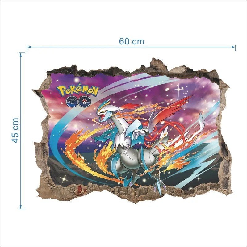 Pokemon Go muursticker van PVC materiaal (60x45cm)