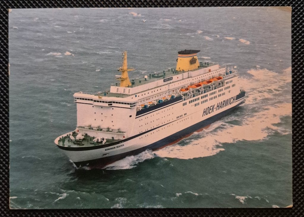 Ferry Koningin Beatrix Hoek van Holland Hawich, Ophalen of Verzenden, 1980 tot heden, Gelopen, Zuid-Holland